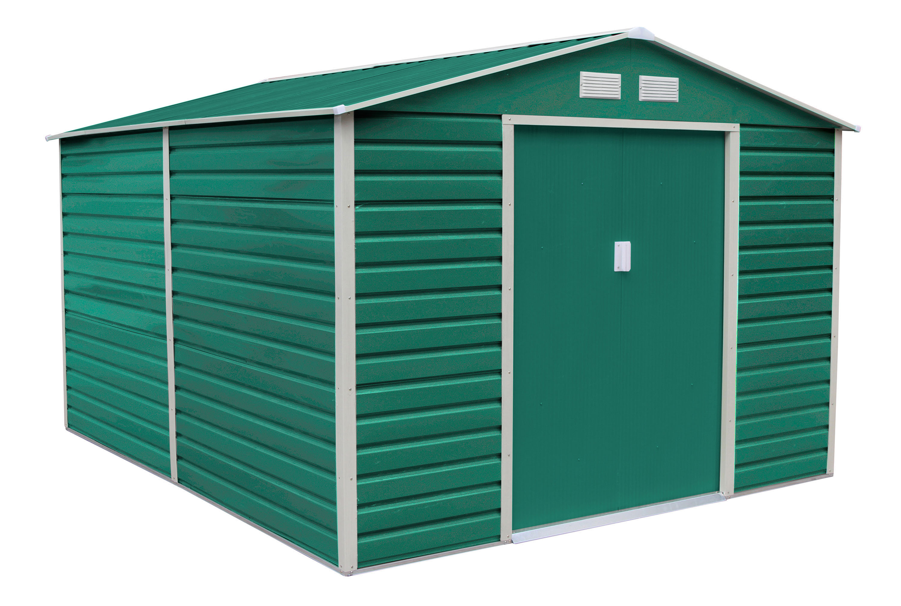 E-shop Záhradný domček G21 GAH 1085 - 340 x 319 cm, zelený GAH-1085-ZNG-2S0