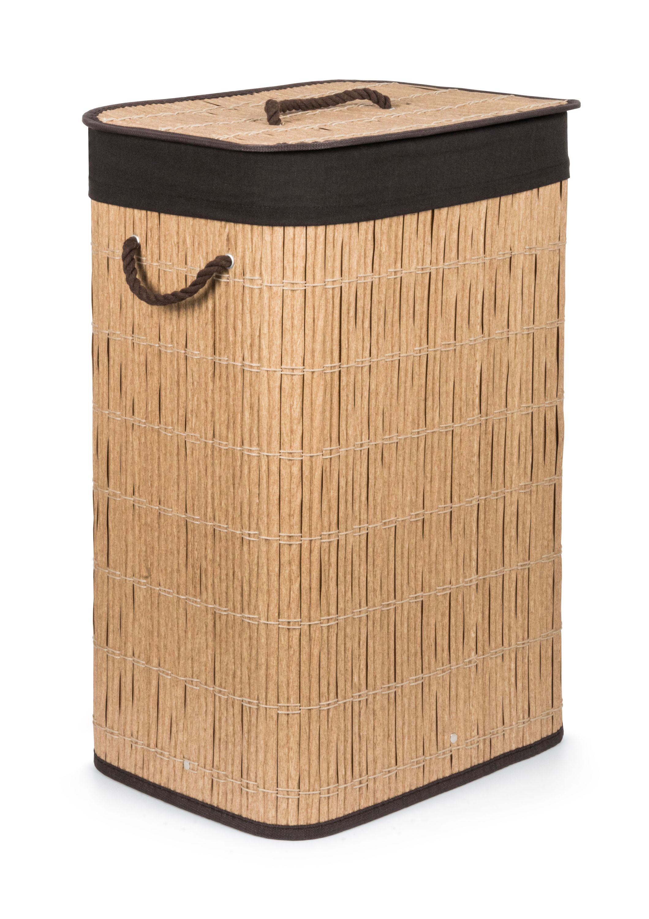 Kôš na bielizeň G21 72 l, imitácia ratanu s hnedým košom