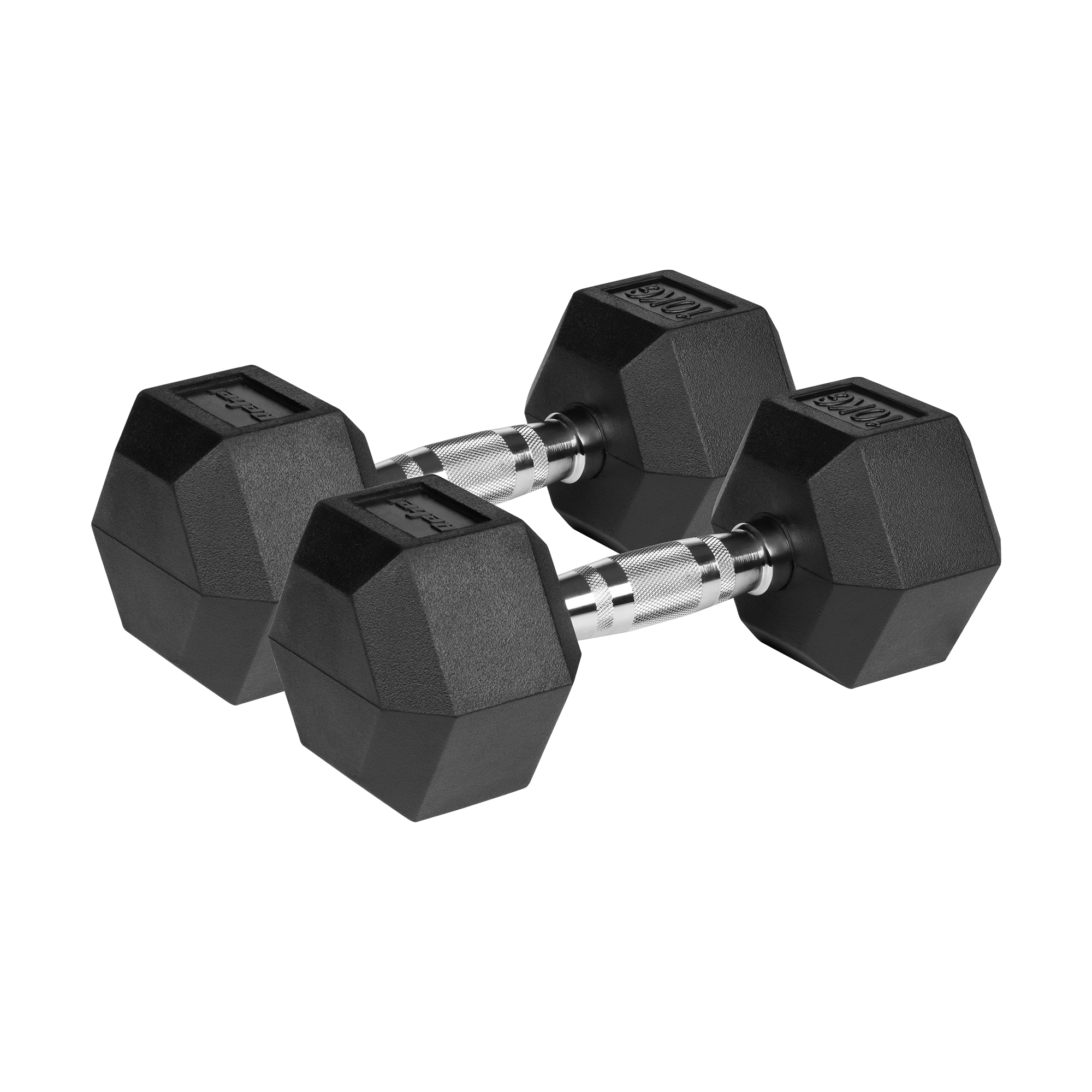 E-shop Pogumované litinové činky HEX 2x10 kg REBEL ACTIVE RBA-2325-10