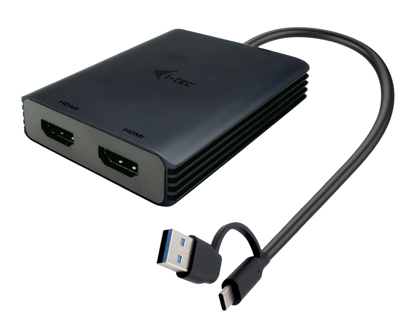i-tec USB-A/USB-C Dual 4K HDMI Video adaptér