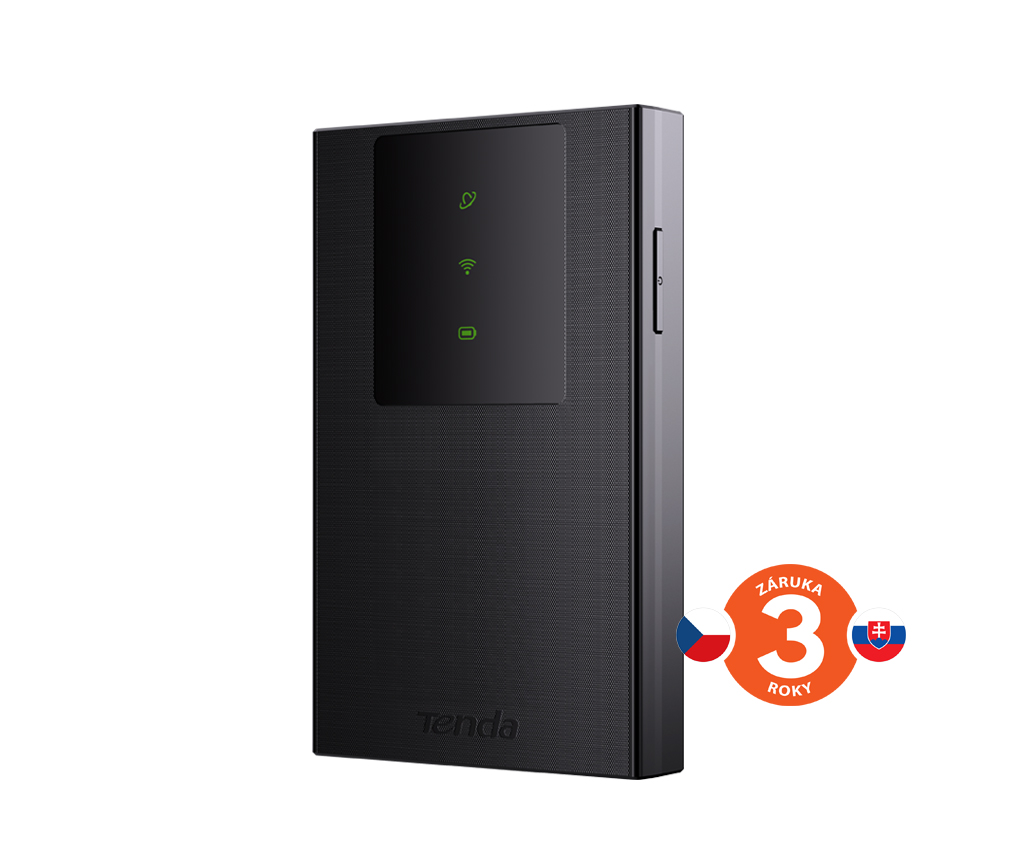 Tenda 4G180v4 4G LTE Mobile AX300 WiFi 6 batérie modem router, WPA3, USB-C, 2100 mAh, 8.5 hod.