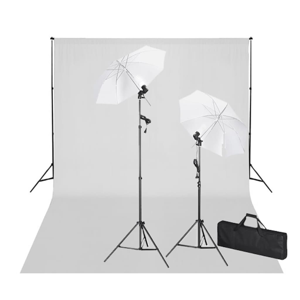 E-shop Multidom Fotografické vybavenie: biele fotopozadie 600x300cm+osvetlenie