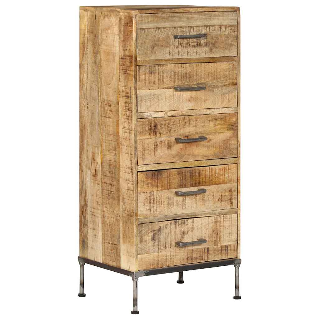 E-shop Multidom Zásuvková skrinka z mangovníkového dreva 45x35x106 cm