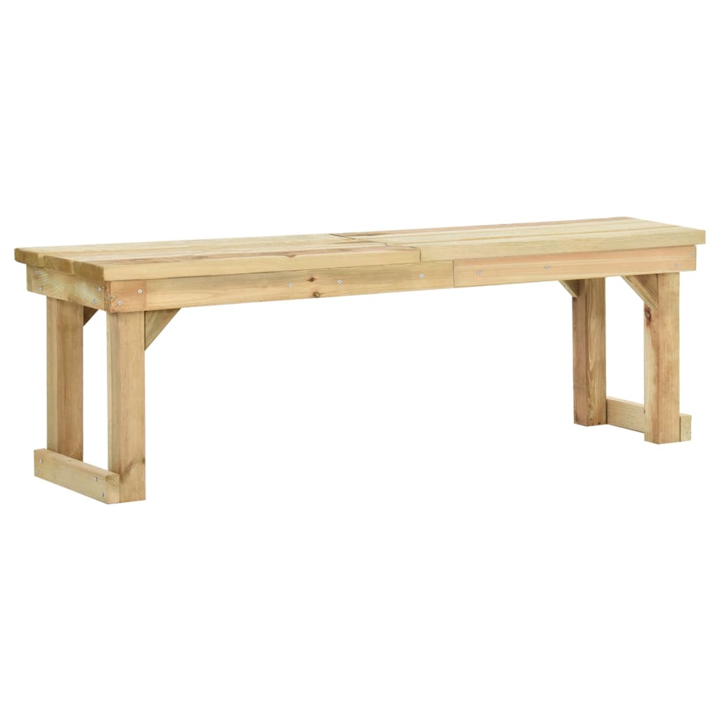 E-shop Multidom Záhradná lavička 140 cm, impregnovaná borovica