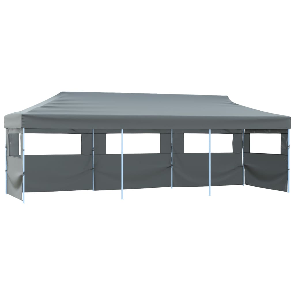 E-shop Multidom Skladací párty stan s 5 bočnými stenami 870x291x315 cm antracitový