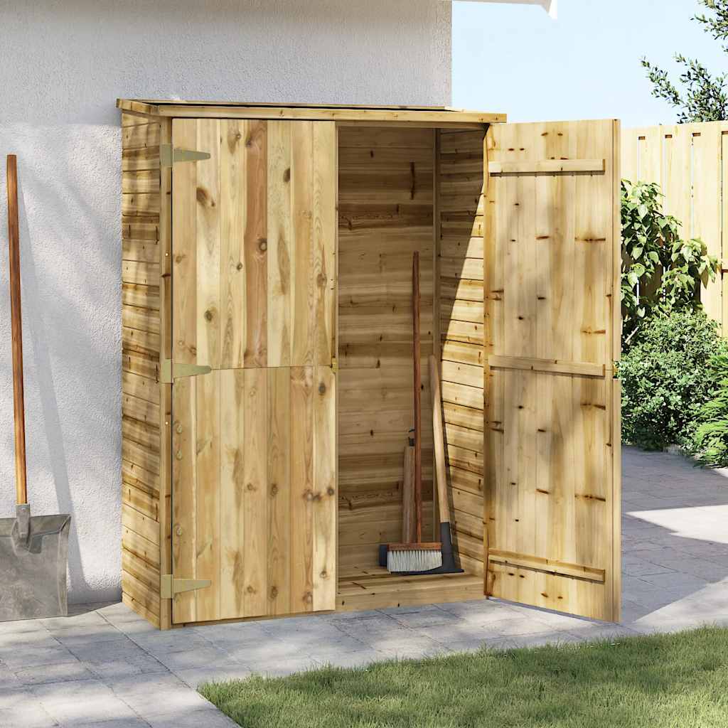 E-shop Multidom Záhradná kôlňa 123x50x171 cm, impregnovaná borovica