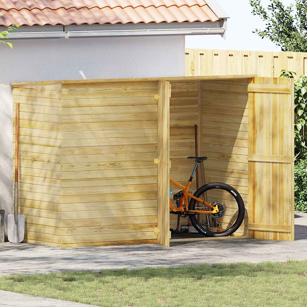 E-shop Multidom Záhradná kôlňa na náradie 232x110x170 cm impregnovaná borovica