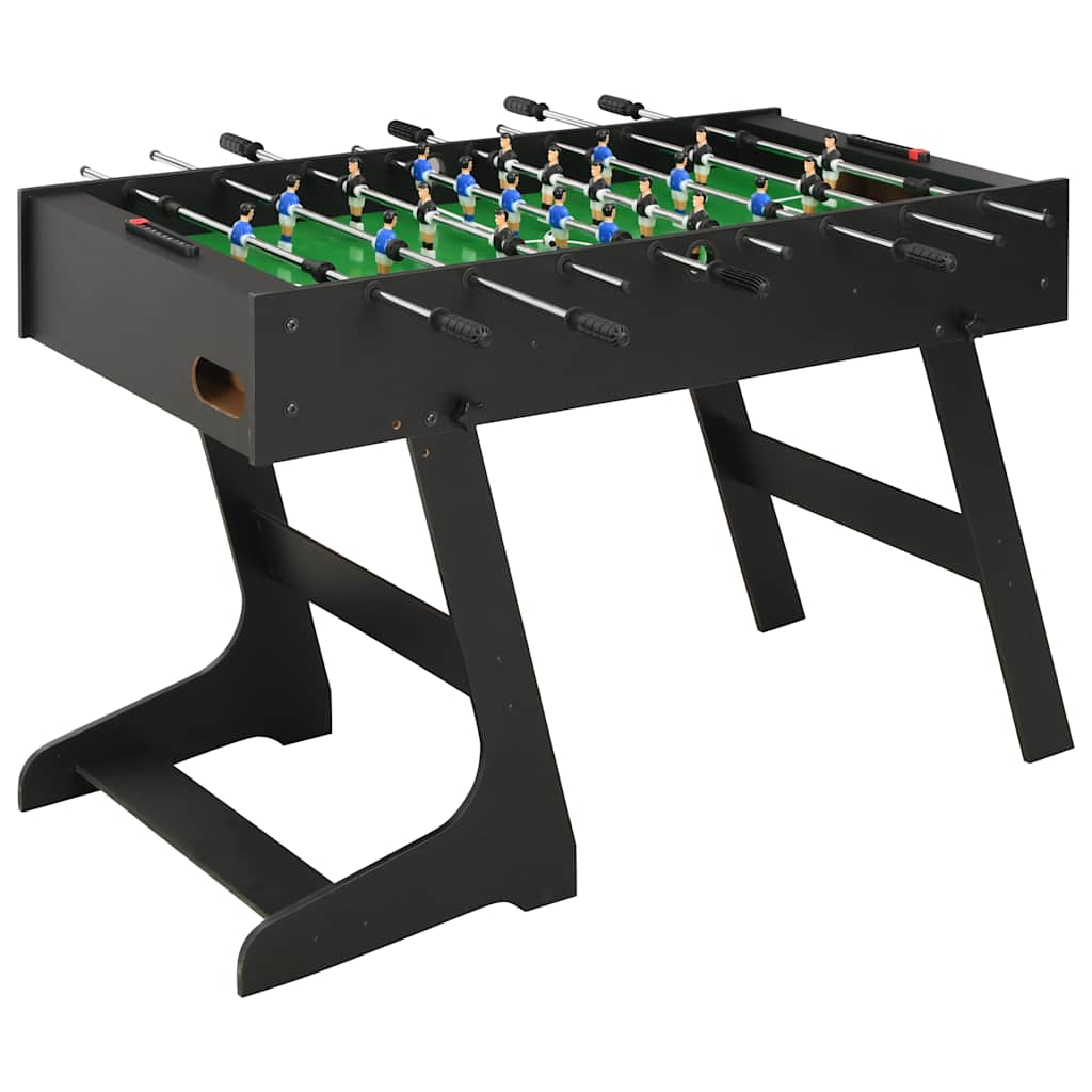 E-shop Multidom Skladací stolný futbal čierny 121x61x80 cm