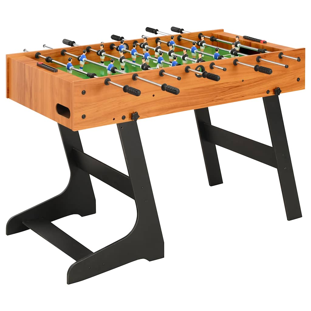 E-shop Multidom Skladací stolný futbal bledohnedý 121x61x80 cm