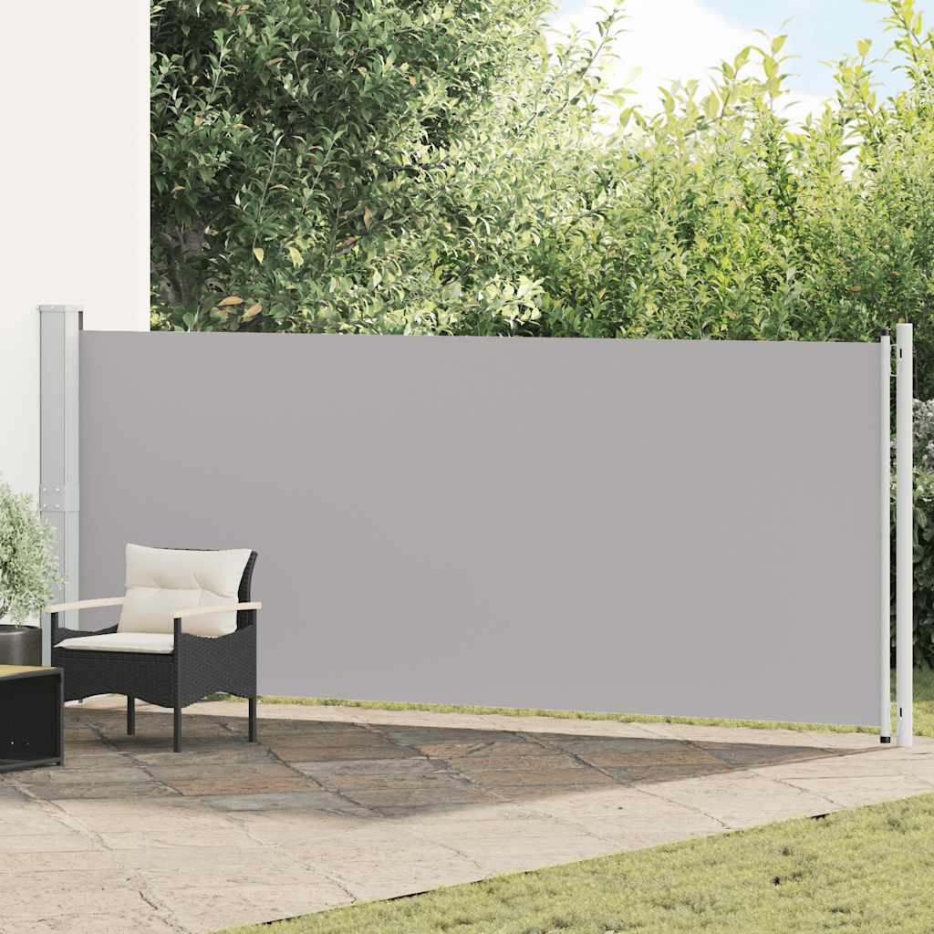 E-shop Multidom Zaťahovacia bočná markíza na terasu 600x160 cm, sivá