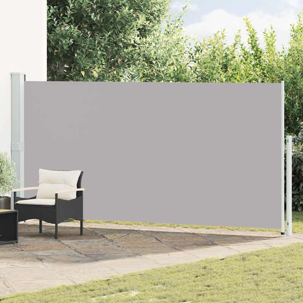 E-shop Multidom Zaťahovacia bočná markíza na terasu 180x500 cm, sivá