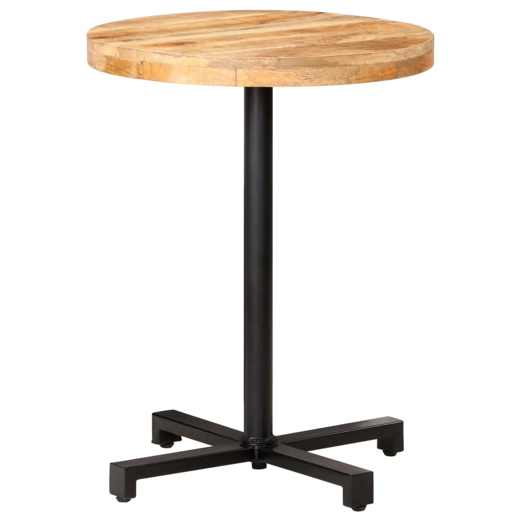 E-shop Multidom Bistro stolík okrúhly Ø60x75 cm surové mangovníkové drevo