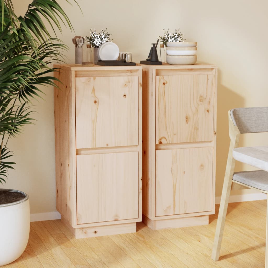 E-shop Multidom Komody 2 ks 31,5x34x75 cm, borovicový masív