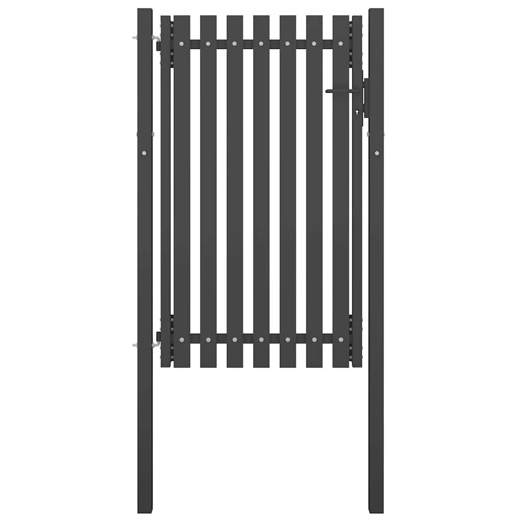 E-shop Multidom Záhradná brána z ocele 100x150 cm antracitová