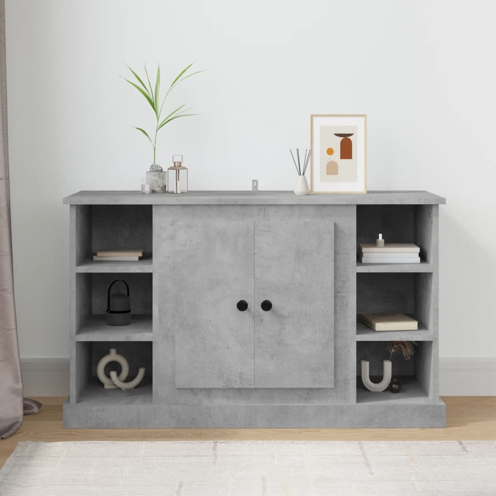 E-shop Multidom Komoda betónovo sivá 100x35,5x60 cm spracované drevo