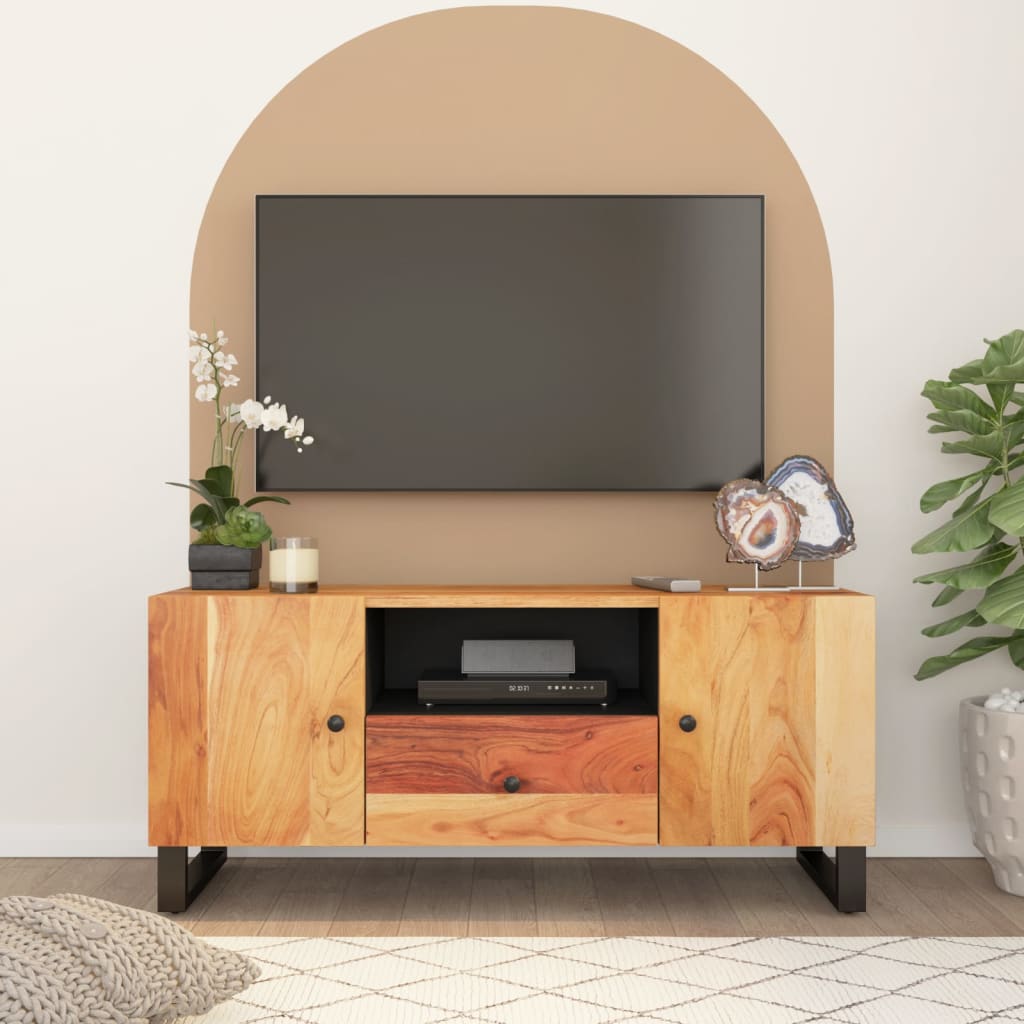 E-shop Multidom TV skrinka 105x33,5x46 cm masívna akácia a spracované drevo