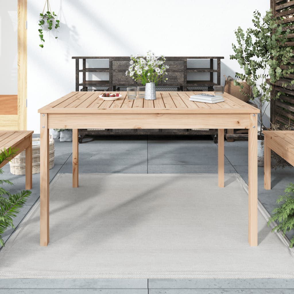 E-shop Multidom Záhradný stolík 121x82,5x76 cm borovicový masív