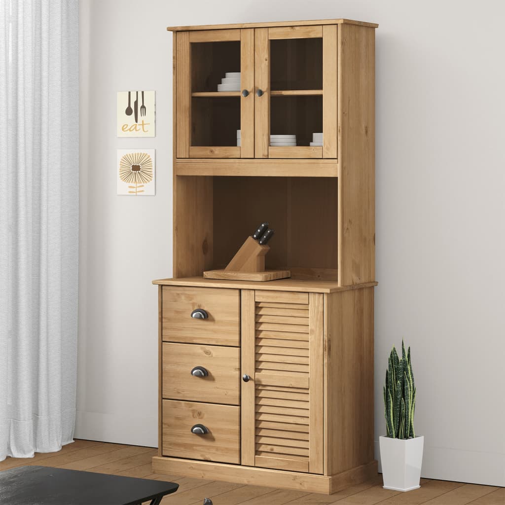 E-shop Multidom Vrchná časť šatníka VIGO 78x30x100 cm masívna borovica