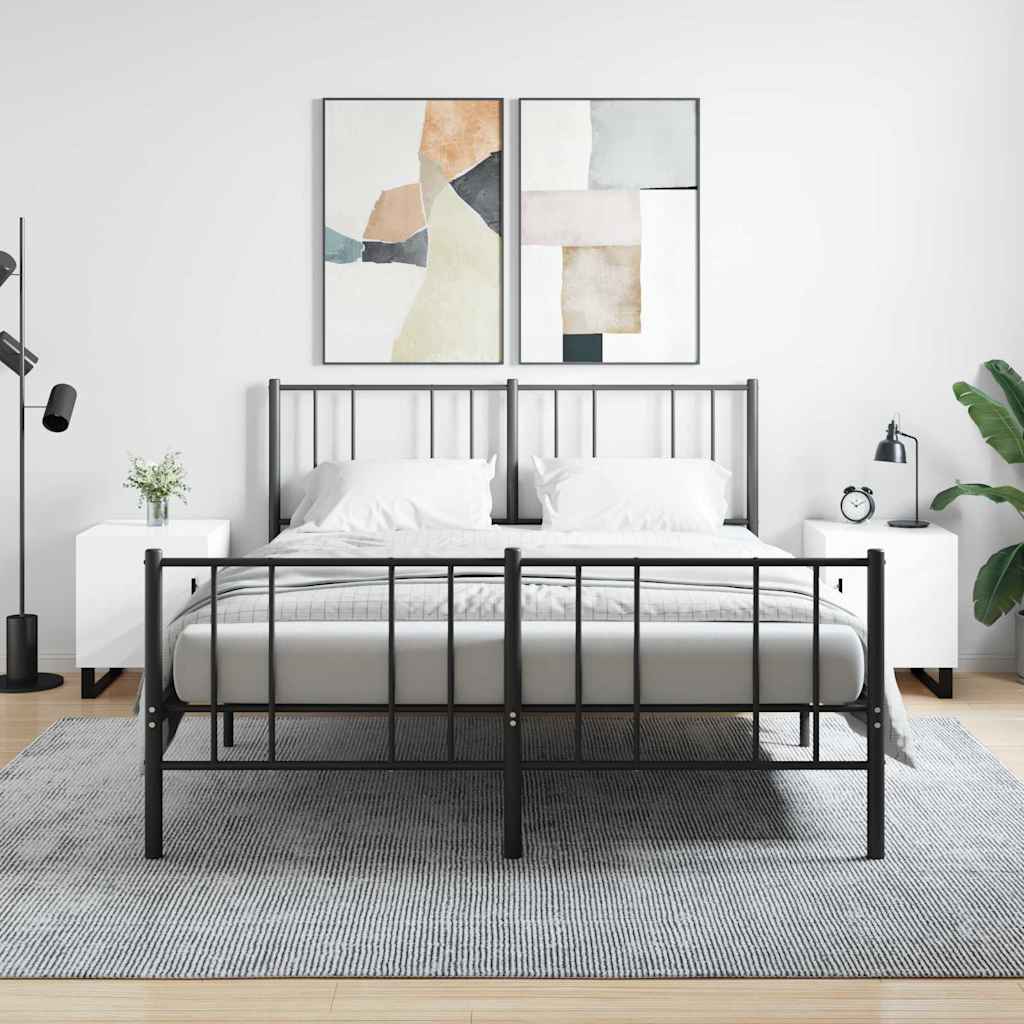 E-shop Multidom Nočné stolíky 2 ks vysoký lesk biele 40x40x50 cm kompoz. drevo