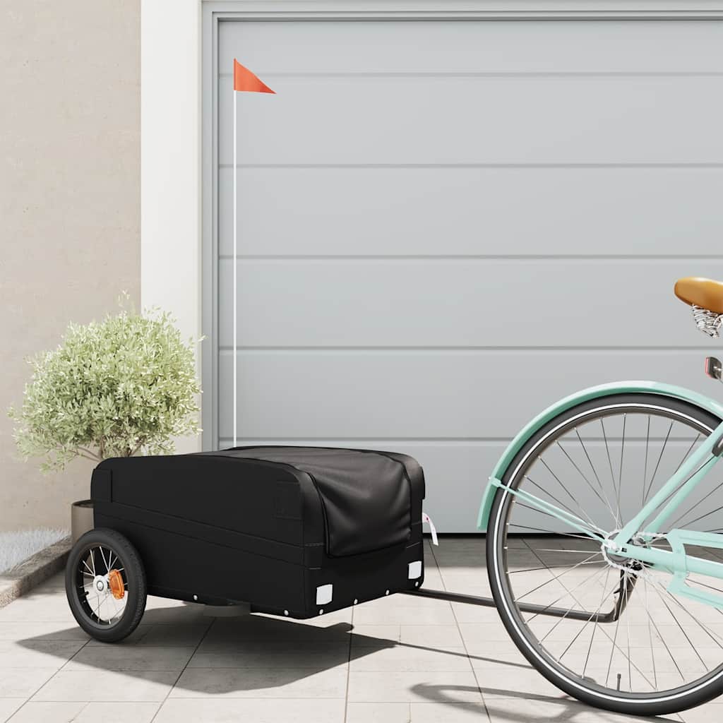 E-shop Multidom Vozík za bicykel, čierny 30 kg, železo