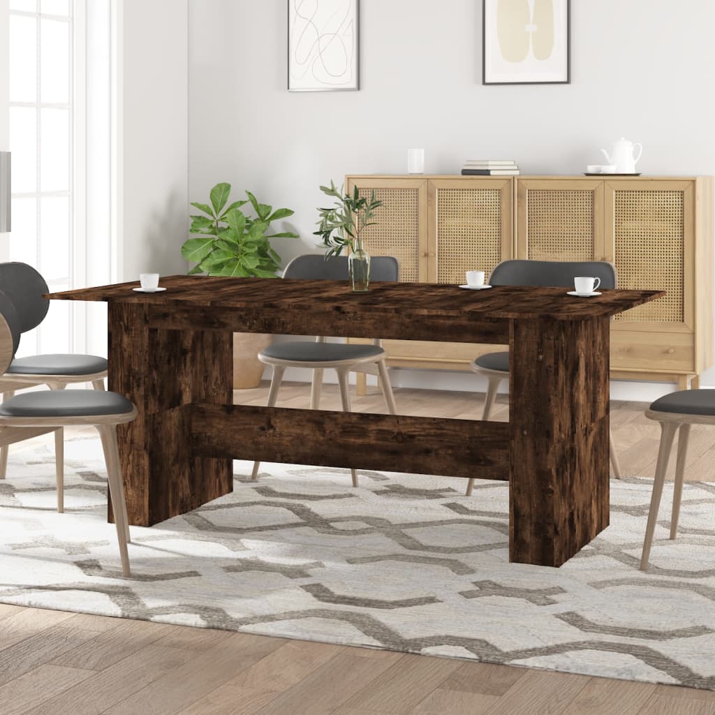 E-shop Multidom Jedálenský stôl dymový dub 180x90x76 cm kompozitné drevo