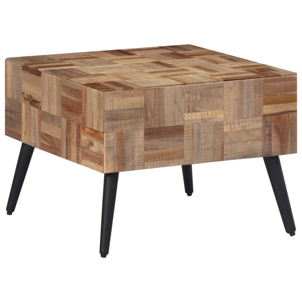 E-shop Multidom Konferenčný stolík sivý 55x55x40 cm recyklovaný tíkový masív