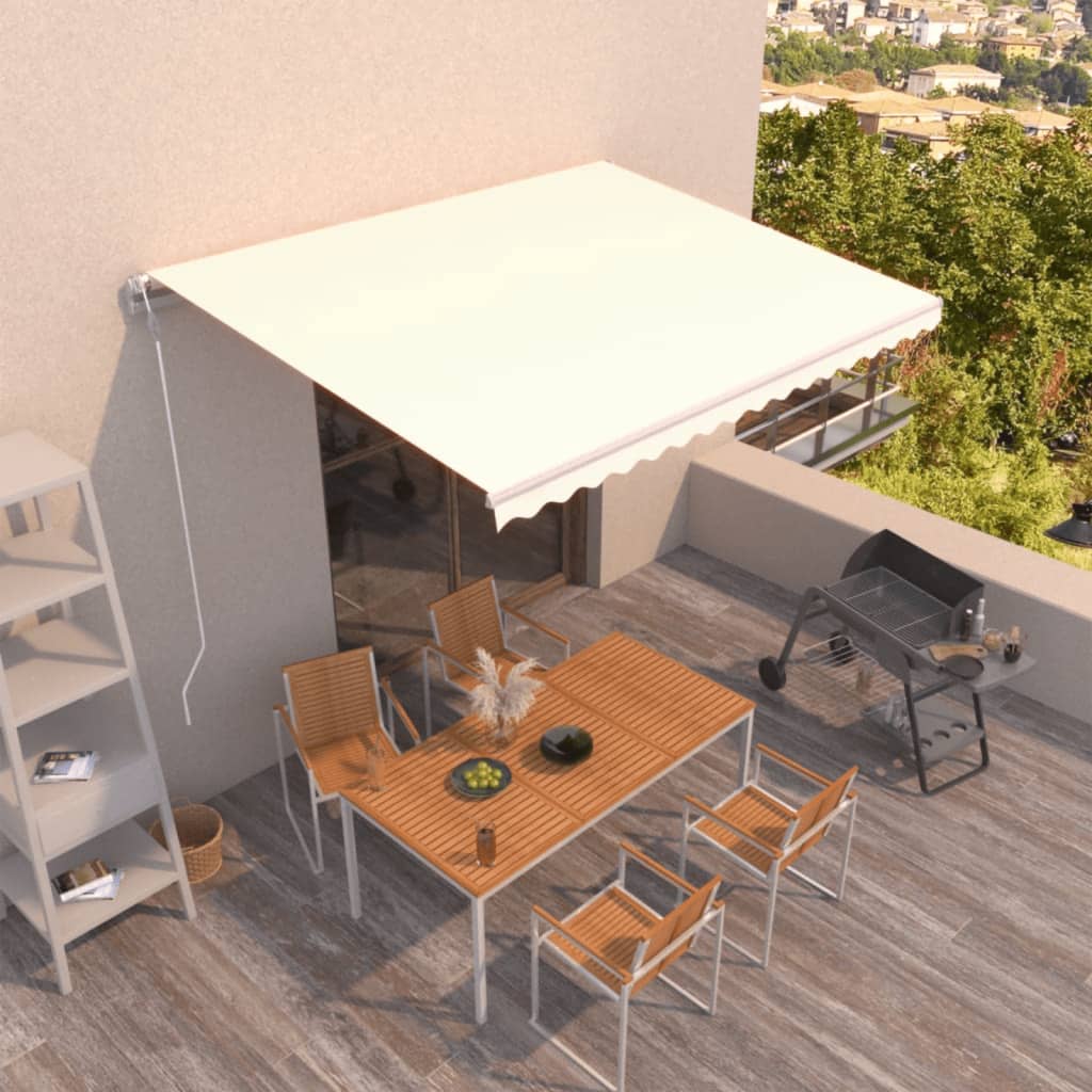 E-shop Multidom Automatická zaťahovacia markíza 400x350 cm krémová