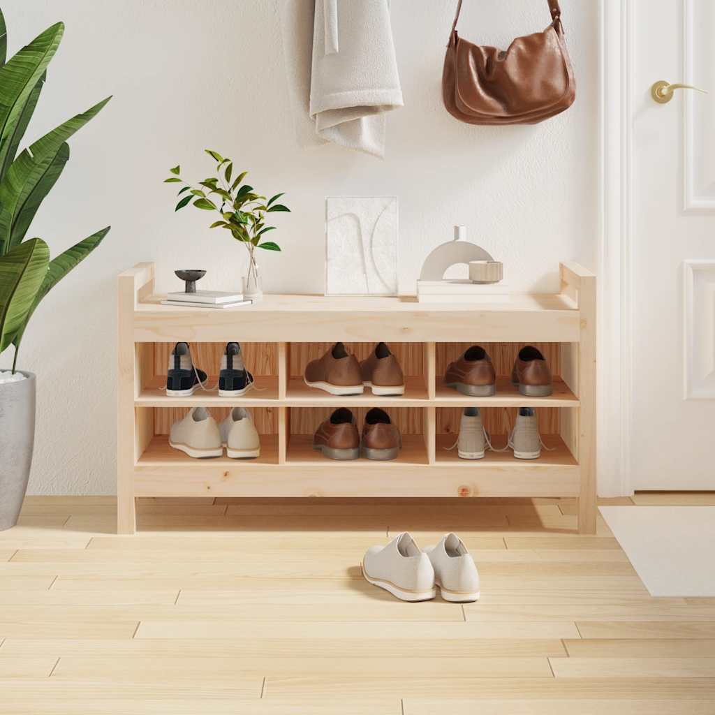 E-shop Multidom Lavička do predsiene 110x40x60 cm masívna borovica