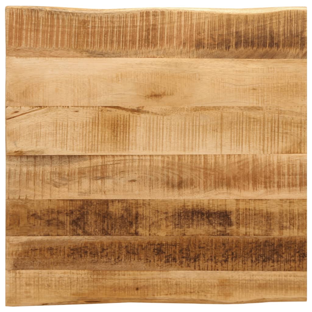 Multidom Stolová doska živá hrana 80x80x2,5 cm masívny surový mangovník