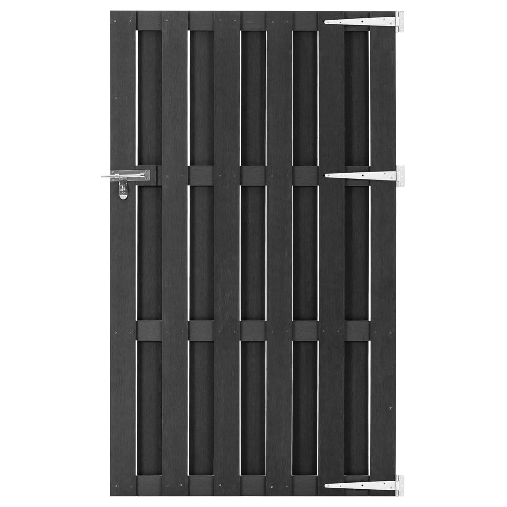 E-shop Multidom Záhradná brána WPC 100x180 cm sivá