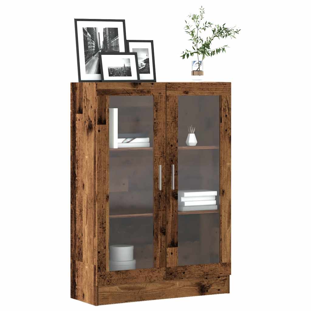 Multidom Knižnica staré drevo 82,5x30,5x115 cm kompozitné drevo