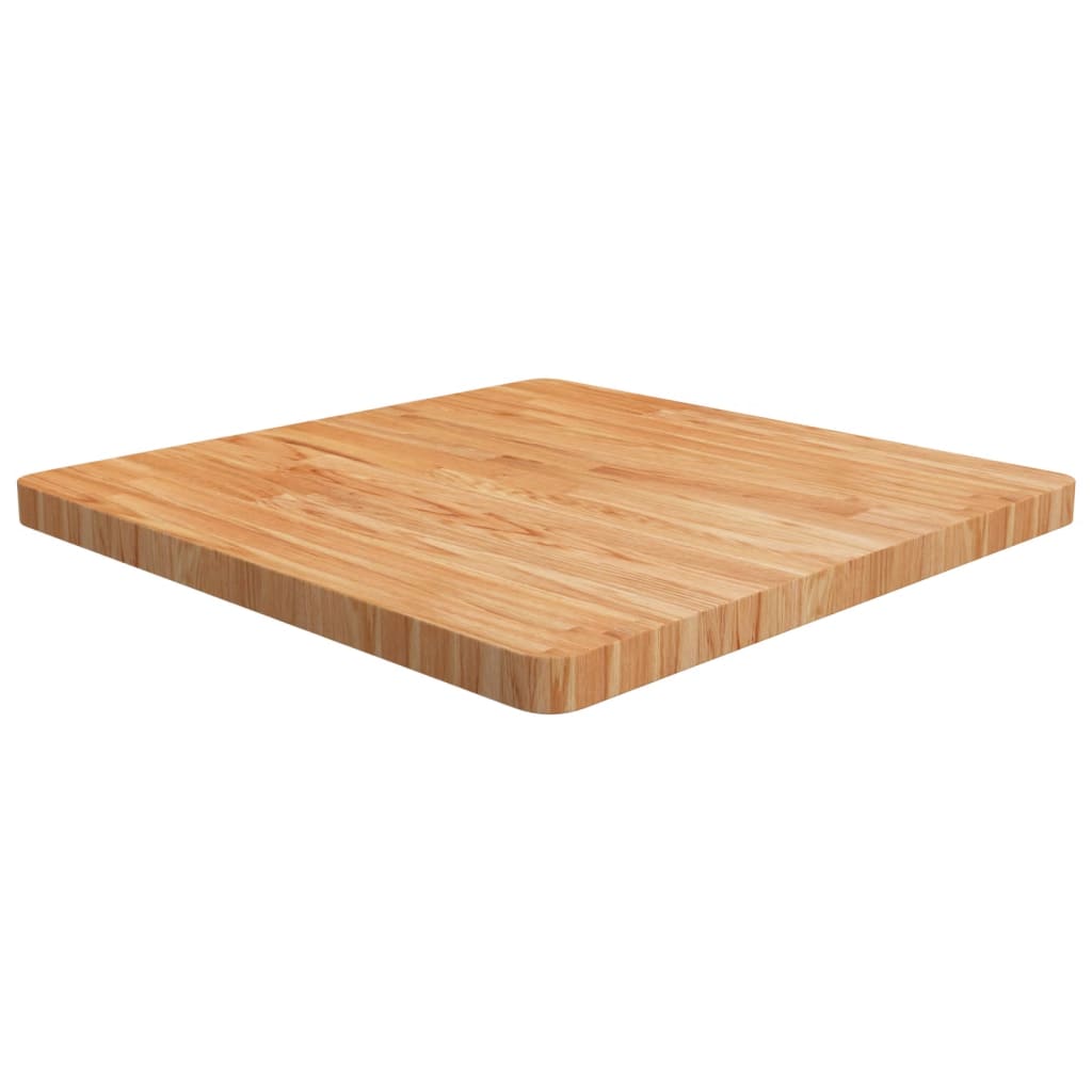 E-shop Multidom Štvorcová stolová doska bledohnedá 70x70x4cm lakovaný dub