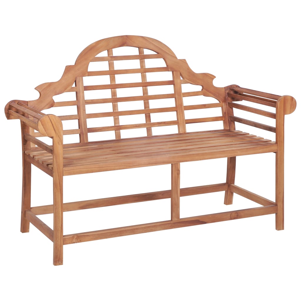 E-shop Multidom Záhradná lavička 127x58,5x92,5 cm teakový masív
