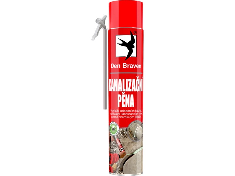 Kanalizačná pena DEN BRAVEN trubičková 750ml