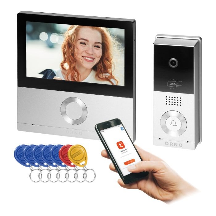 Videozvonček ORNO OR-VID-MS-1078 TALOS 4-drôt, Tuya Smart, LCD 7"