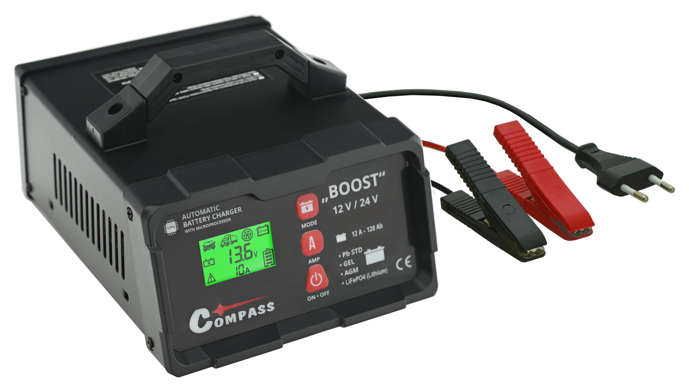 E-shop COMPASS BOOST 07139 12/24V 10A PB/GEL/AGM/LiFePO4