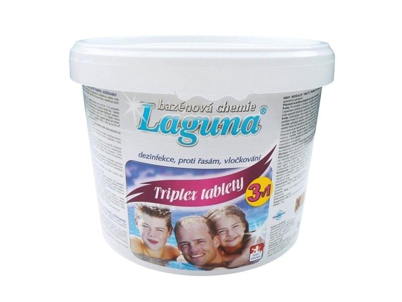 E-shop Multifunkční tablety pro chlorovou dezinfekci bazénové vody LAGUNA 3v1 Triplex 5kg