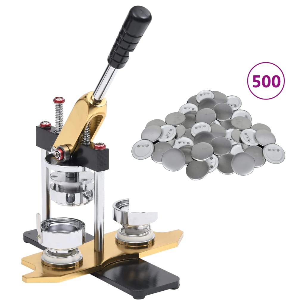 E-shop Multidom Stroj na výrobu odznakov s 500 ks dielov 37 mm otočná raznica