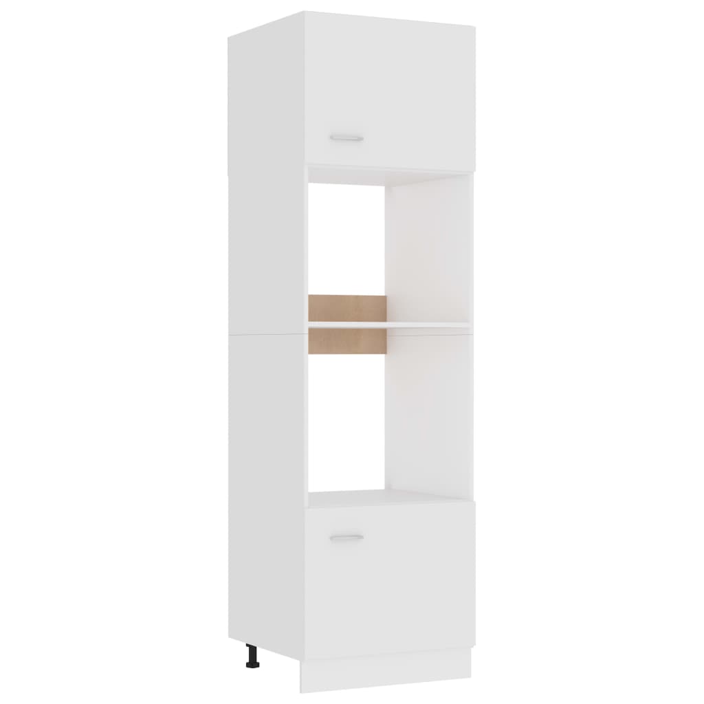 E-shop Multidom Skrinka na mikrovlnku “Lyon”, biela 60x57x207 cm
