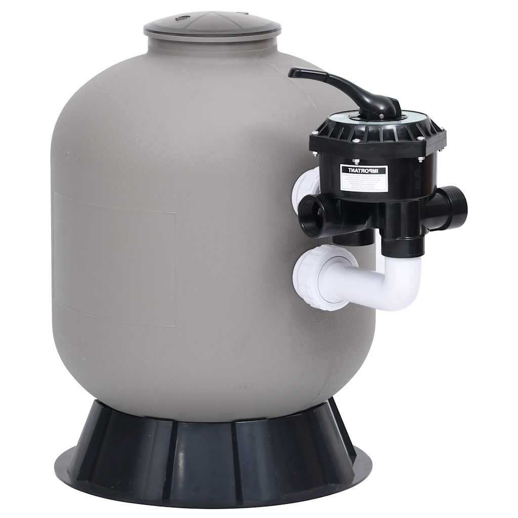 E-shop Multidom Bazénový pieskový filter s bočným 6 polohovým ventilom sivý