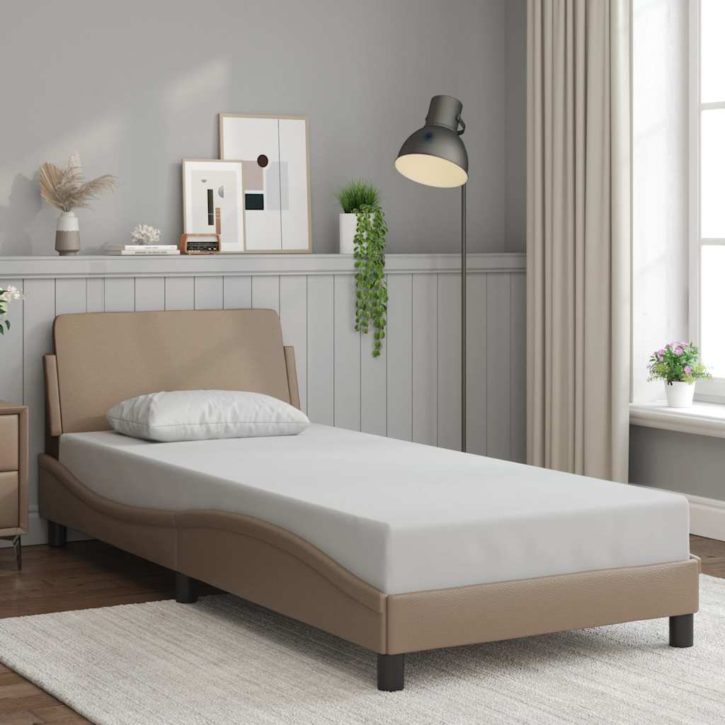 E-shop Multidom Rám postele Dover kapučínový 90x190 cm umelá koža