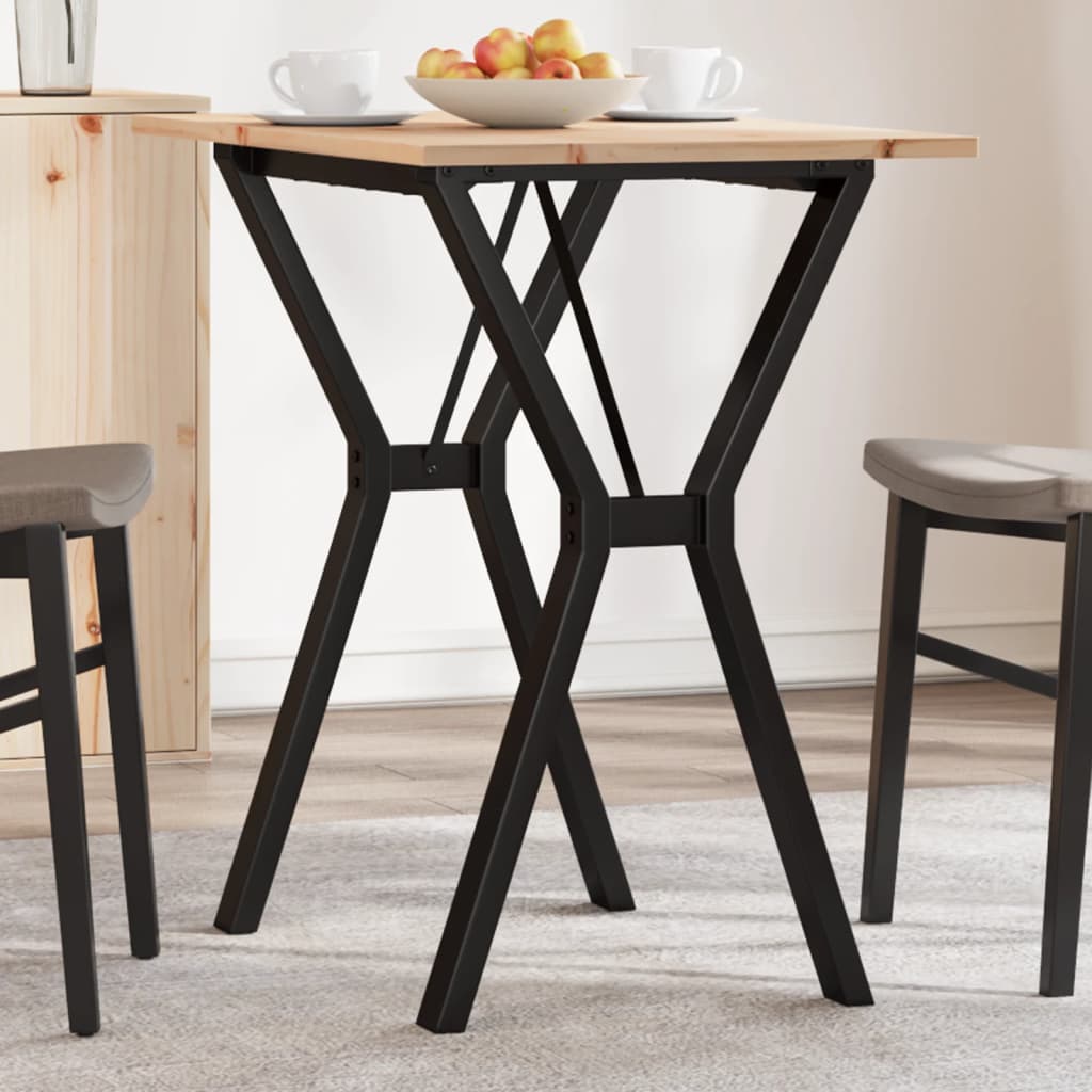 E-shop Multidom Jedálenský stolík v tvare Y 80x50x75 cm borovica a oceľ