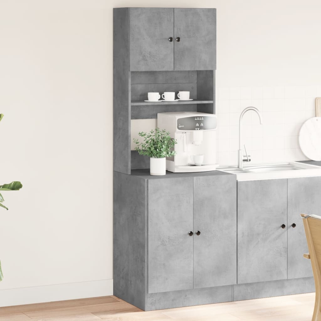 E-shop Multidom Kuchynská skrinka betónovosivá 60x50x180 cm kompozitné drevo