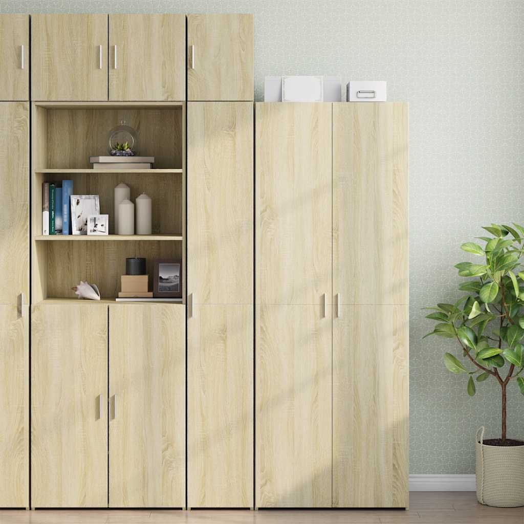 E-shop Multidom Úzka úložná skrinka dub sonoma 30x42,5x225 cm kompozitné drevo