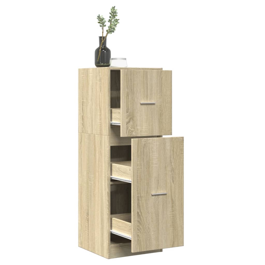 Multidom Skrinka na lieky dub sonoma 40x41x118 cm kompozitné drevo