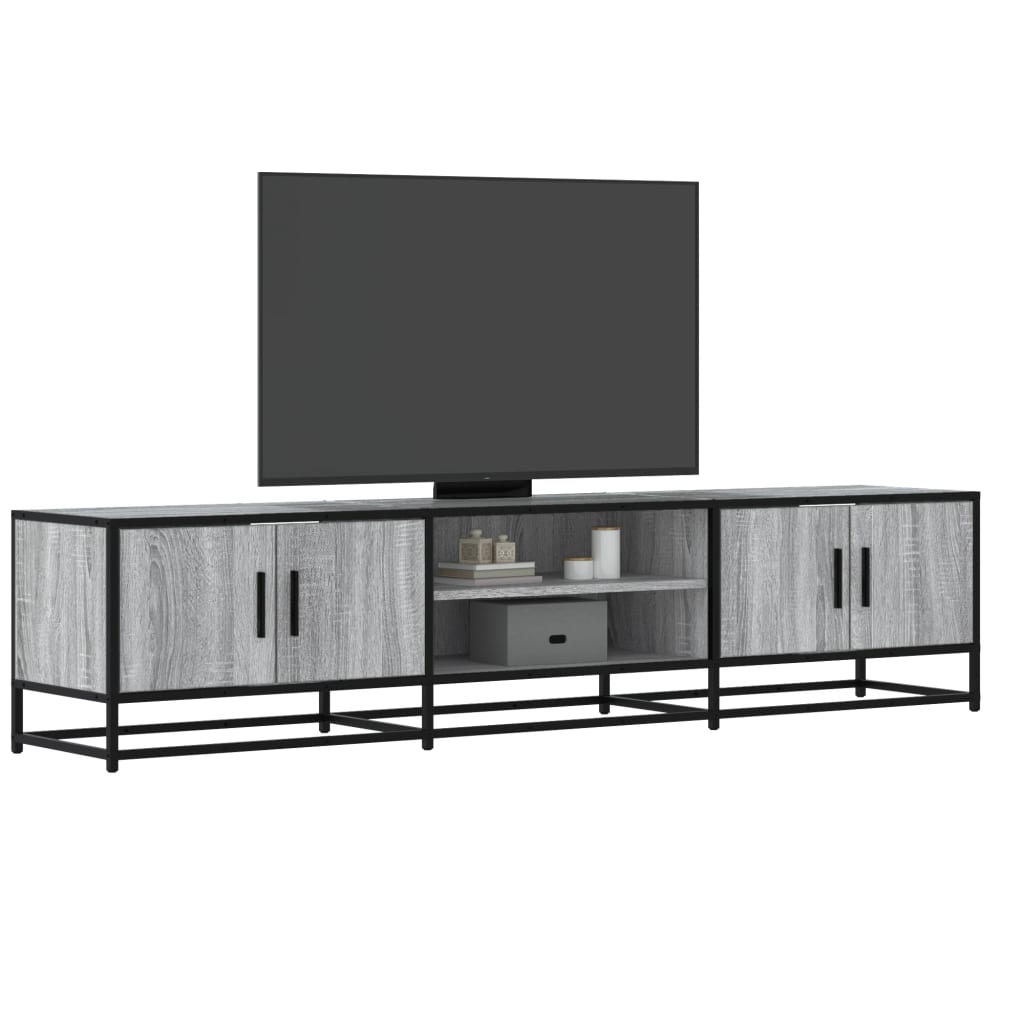 E-shop Multidom TV stolík sivá sonoma 180x35x41 cm kompozitné drevo