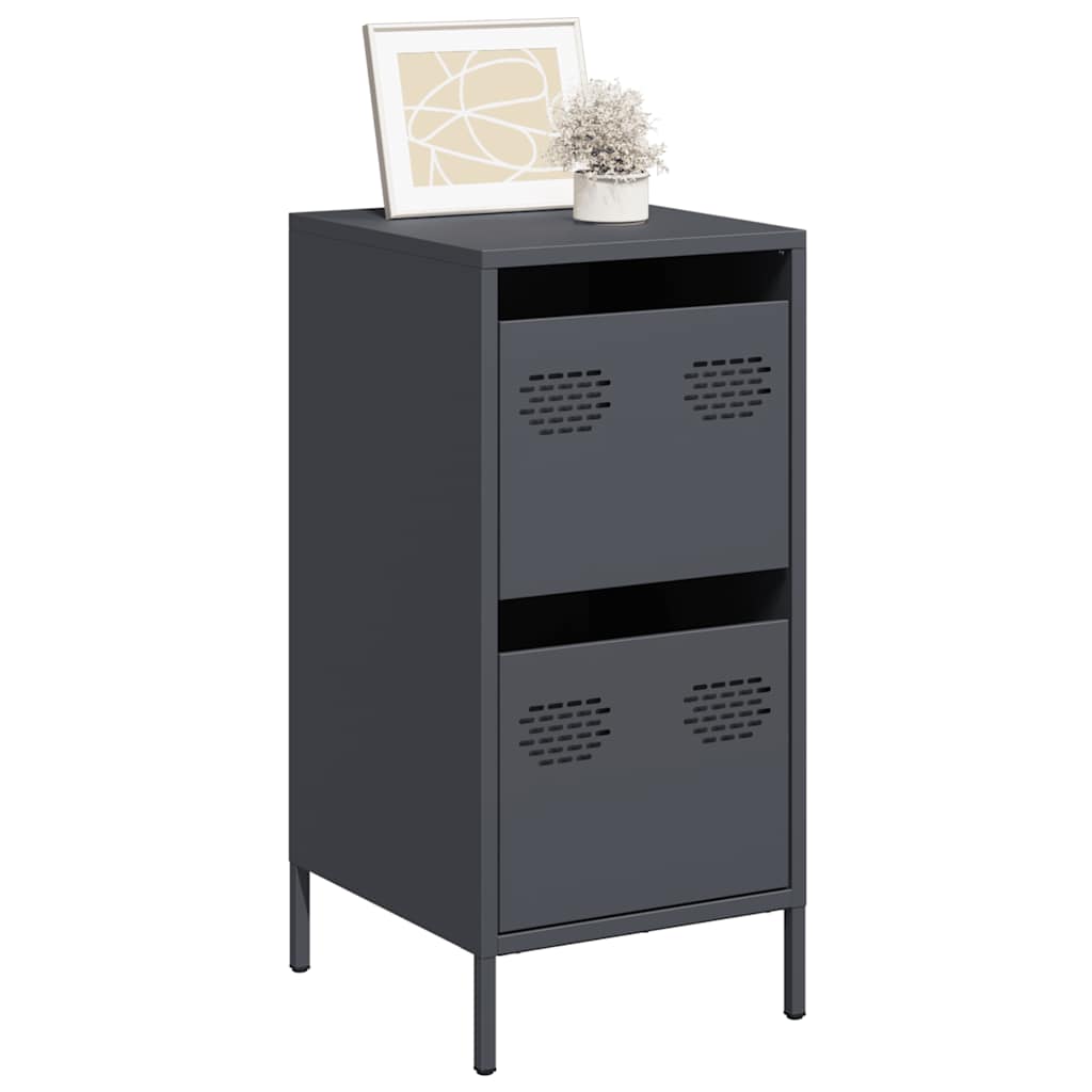 E-shop Multidom Komoda antracitová 35x39x73,5 cm oceľ valcovaná za studena
