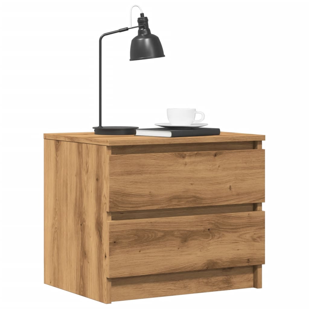 Multidom Nočné stolíky 2 ks dub artisan 50x40x43,5 cm kompozitné drevo