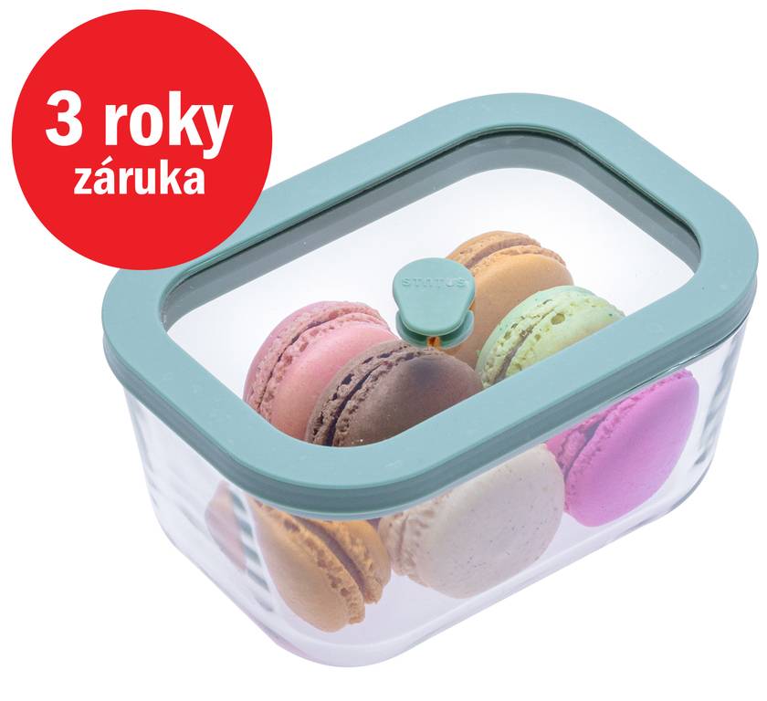 E-shop STATUS Viva sklenená vákuová dóza 0,5l 131101, mint