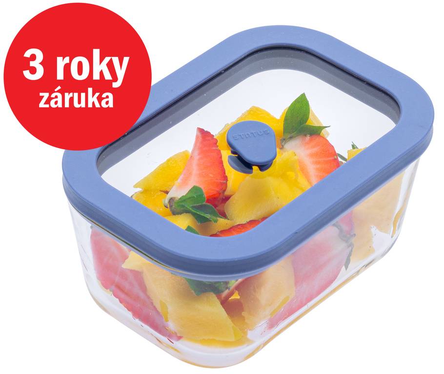 E-shop STATUS Viva sklenená vákuová dóza 0,5l 131102, modrá